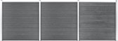 Decoways - Schutting 526x186 cm HKC grijs