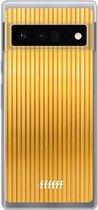 6F hoesje - geschikt voor Google Pixel 6 Pro -  Transparant TPU Case - Bold Gold #ffffff