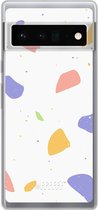 6F hoesje - geschikt voor Google Pixel 6 Pro -  Transparant TPU Case - Terrazzo N°6 #ffffff