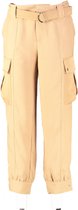 Guess beige polyester satin comfort fit cargo broek 7/8e lengte - Maat S