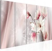 Schilderij - Dazzling Magnolias (5 Parts) Narrow.