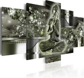 Schilderij - Emerald Budda.
