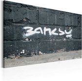 Schilderij - Banksy Signature.
