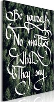 Schilderij - No Matter What They Say (1 Part) Vertical.