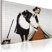 Schilderij - Schoonmaakster (Banksy).