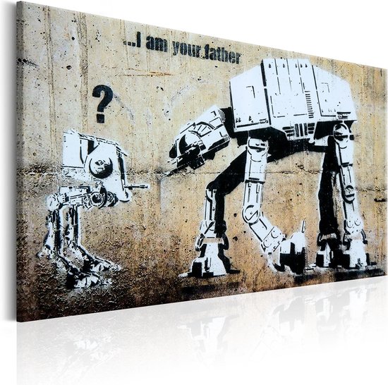 Schilderij - I Am Your Father by Banksy.