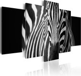 Schilderij - Zebra look.