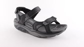 MBT, SAKA BLACK GREY, 700787-201L, Zwarte heren sandalen met een dynamic uitvoering