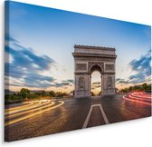 Schilderij - Arc de Triomphe, Parijs, Premium Print