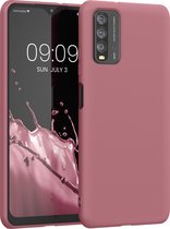 kwmobile telefoonhoesje voor Xiaomi Redmi 9T - Hoesje voor smartphone - Back cover in donkerroze