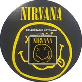 Nirvana - Happy Face Sleutelhanger - Zwart