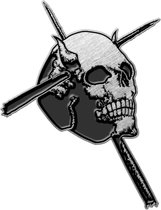 Candlemass - Pin - Skull Zilverkleurig