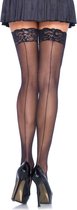 Sheer backseam stockings +