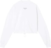 Calvin Klein Stacked Logo Mockneck Sweatshirt Truien & vesten - Wit