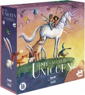 Kinderpuzzel unicorn eenhoorn glitter puzzel 6+ jaar - Londji