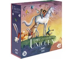 Kinderpuzzel unicorn eenhoorn glitter puzzel 6+ jaar - Londji