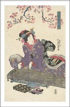 Walljar - Keisai Eisen - Koto - Muurdecoratie - Poster met lijst