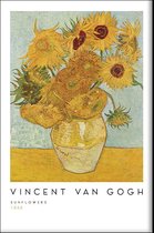 Walljar - Vincent van Gogh - Zonnebloemen - Muurdecoratie - Plexiglas schilderij