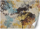 Trend24 - Behang - Herfstbomen - Behangpapier - Fotobehang 3D - Behang Woonkamer - 150x105 cm - Incl. behanglijm