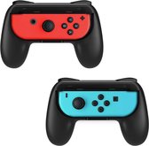 Joy-Con Controller Grip Set (2 stuks) Zwart - Geschikt Voor Nintendo Switch - Nintendo Consule Case - Hoes - zwart