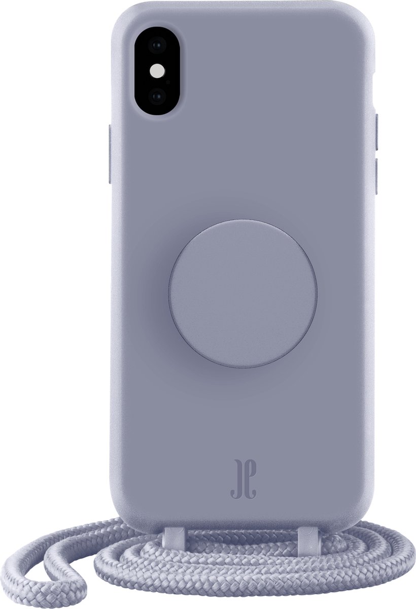 Just Elegance x PopSockets Telefoonhoesje met telefoonbutton [telefoon accessoires] voor Apple iPhone X/XS - Purper