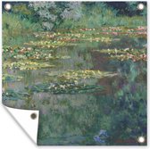 Tuindoek Water lilies - Schilderij van Claude Monet - 100x100 cm