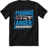 Vissen T-Shirt | Grappig Verjaardag Vis Hobby Cadeau Shirt | Dames - Heren - Unisex | Tshirt Hengelsport Kleding Kado - Zwart - L