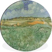 WallCircle - Wandcirkel - Muurcirkel - Vlakbij Auvers - Schilderij van Vincent van Gogh - Aluminium - Dibond - ⌀ 60 cm - Binnen en Buiten