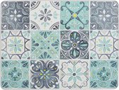 Creative Tops Placemats Tile 30 X 23 Cm Kurk Groen 6 Stuks