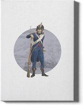 Walljar  - Armed Civil Forces Rotterdam - Muurdecoratie - Canvas schilderij