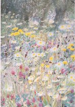 Ansichtkaart Veldbloemen op de dijk (Juke Hudig) - 10,5x15x0,5 cm - 5 stuks - Groot Brittanië - Ecostory