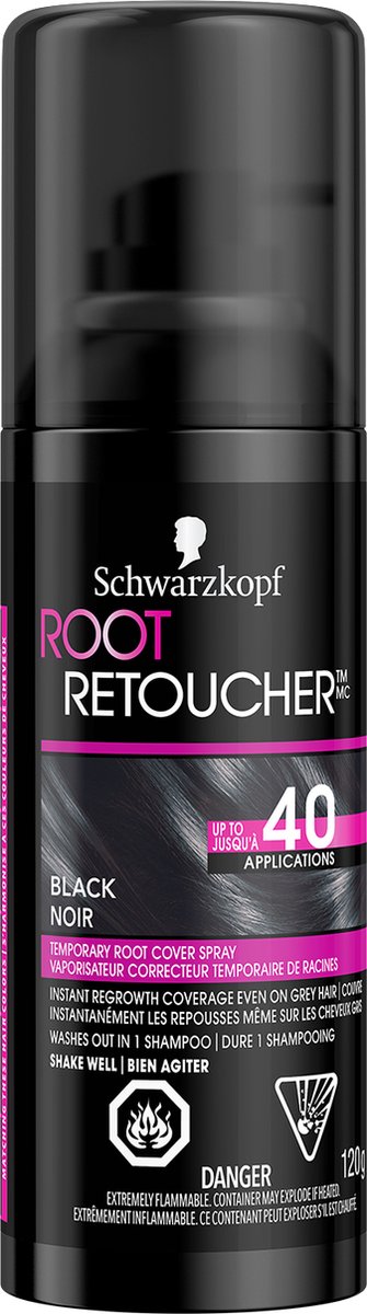 Root Retoucher Retoca Raices Spray #black 120 ml