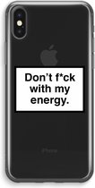CaseCompany® - iPhone XS Max hoesje - My energy - Soft Case / Cover - Bescherming aan alle Kanten - Zijkanten Transparant - Bescherming Over de Schermrand - Back Cover