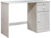 vidaXL Bureau met lades 110x50x74 cm massief grenenhout