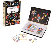Janod Magnetibook - Moduloform - Magneetboek Speelset Inclusief 43 Magneten En 30 Voorbeeldkaarten - Geschikt vanaf 3 Jaar