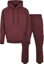 Urban Classics Hoodie/trui -M- Blank Suit Pack Bordeaux rood/Zwart