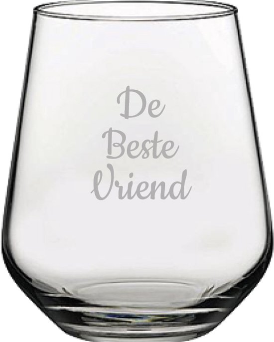 Gegraveerde Drinkglas 42,5cl De Beste Vriend