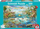 Ontdek de Dinosaurussen 200 stukjes - kinderpuzzel