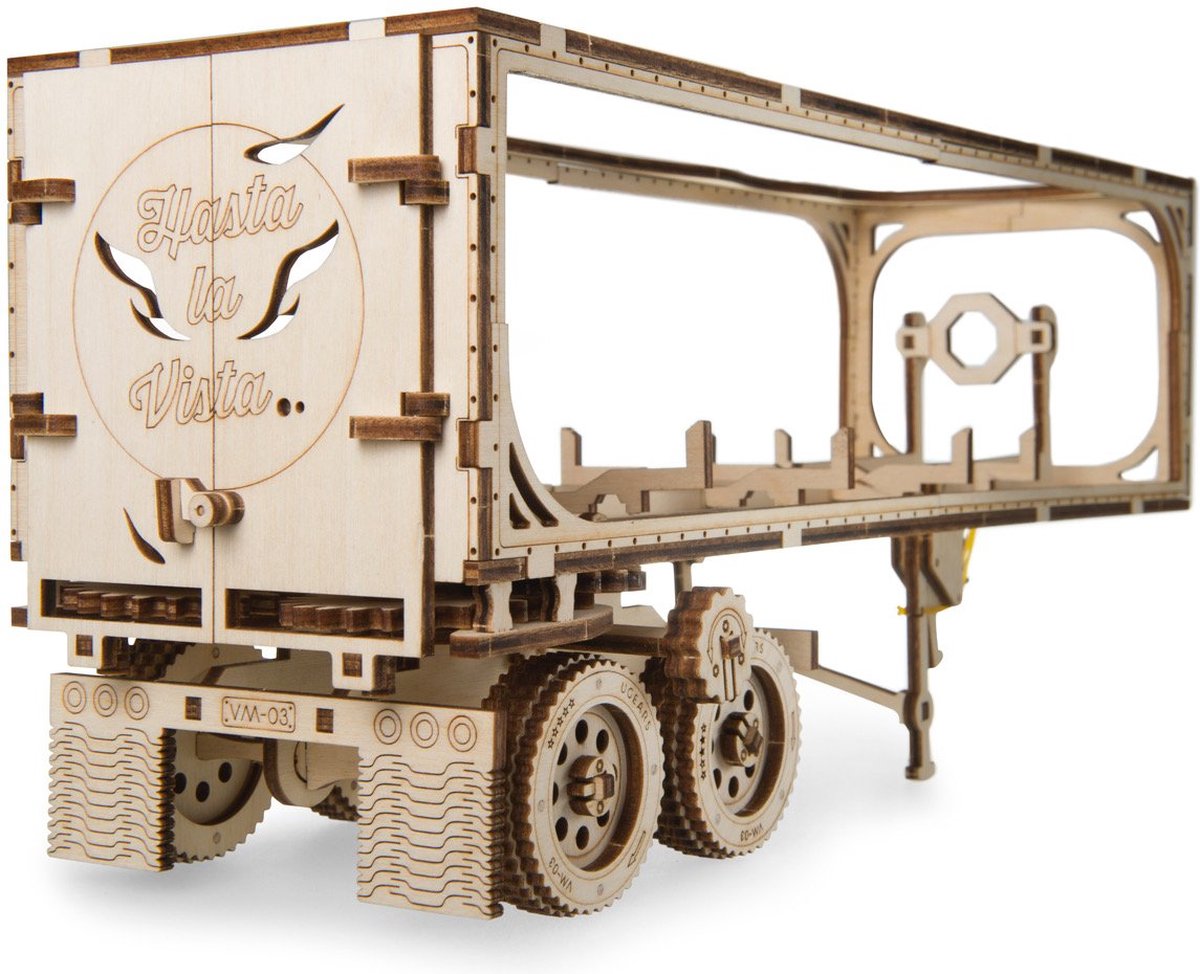 UGEARS Houten 3D Model - Aanhangwagen Voor Heavy Truck — afbeelding 10