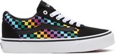 VANS  Wm Ward Checkerboard Rainbow ZWART 38