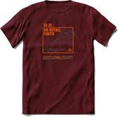 SU-35 Vliegtuig T-Shirt | Unisex leger Kleding | Dames - Heren Straaljager shirt | Army F16 | Grappig bouwpakket Cadeau | - Burgundy - M