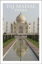 Walljar - Tempel Taj Mahal - Muurdecoratie - Poster met lijst