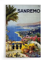 Walljar - Sanremo - Muurdecoratie - Plexiglas schilderij