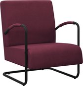 vidaXL Fauteuil stof paars