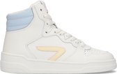 HUB Court-z High Sneakers - Leren Sneaker - Dames - Wit - Maat 42