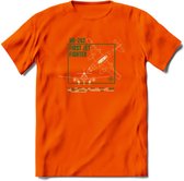 ME-262 Vliegtuig T-Shirt | Unisex leger Kleding | Dames - Heren Straaljager shirt | Army F16 | Grappig bouwpakket Cadeau | - Oranje - XXL