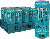 Monster Energy Ultra Fiesta Mango - Preworkout Energiedrank met Mango Smaak - 160 mg Cafeïne - 12x500ml