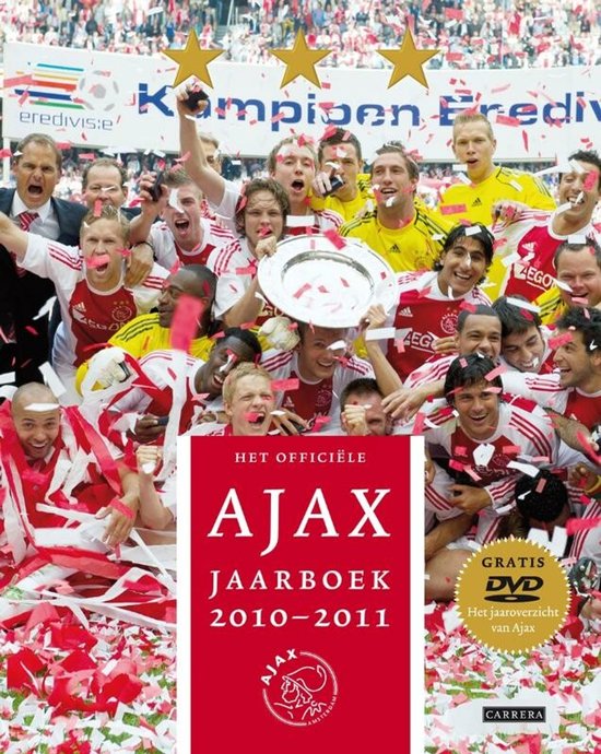 Omslag van Het Officiële Ajax Jaarboek 2010-2011 + Dvd door Ronald Jonges, Michel Sleutelberg
