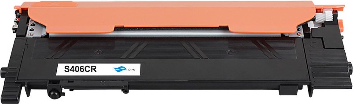 Samsung CLT-C406S Toner Cyaan 1000 Pagina's - Huismerk Compatible - CLP-360 CLP-365 CLP-366 CLP-368 CLX-3300 CLX-3305 CLX-3306 C410W C460W - CLT-C406S compatible alternatief