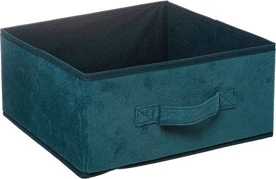 Corbeilles pliables en velours Five® (vert) - Vert - Pliable